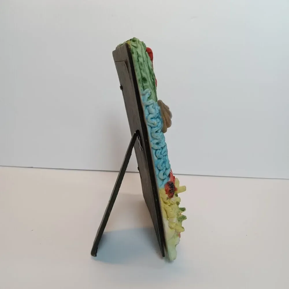 3D Novelty Aquatic Picture Frame Starfish Seashells Coral Clown Fish Seaweed